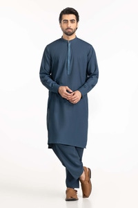 UAE -Blue Embroidered Suit SK-E24-007
