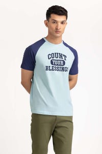 UAE -Blue Grapic Tee TS-CNSJ23-280