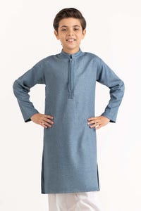UAE -Blue Grey Styling Kurta KR-KSTY22-015