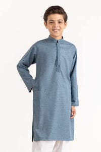 UAE -Blue Grey Styling Kurta KR-KSTY22-015
