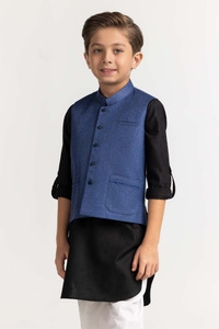 UAE -Blue Styling Waist Coat KWC-PD23-014