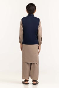 UAE -Blue Stylized Waist Coat KWC-PD23-001