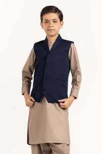 UAE -Blue Stylized Waist Coat KWC-PD23-001