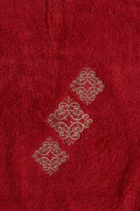 UAE -Blush Combed 3Pc Embroidered Towel Set 23