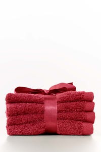 UAE -Blush Combed Face Towel Set 4pc