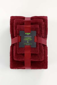 UAE -Blush Combed 6 Pcs Towel Set