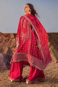 UAE -3PC Embroidered Printed Lawn Unstitched Suit with Burnout Tissue Silk Dupatta BN-42001
