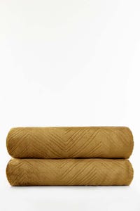 UAE -SS23-BRIGHT GOLD Embossed Single Ply Fleece
