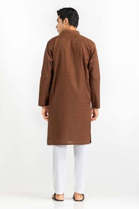 UAE -Brown Basic Kurta KR-PLN22-059