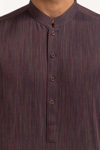 UAE -Brown Basic Kurta KR-PLN24-005