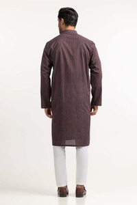 UAE -Brown Basic Kurta KR-PLN24-005