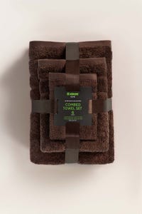 UAE -Brown Combed Towel 6 Pc Set
