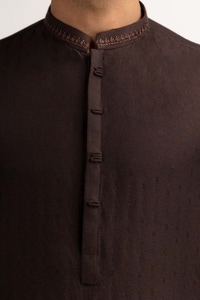 UAE -Brown Embroidered Kurta KR-EMB24-016