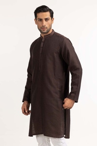 UAE -Brown Embroidered Kurta KR-EMB24-016