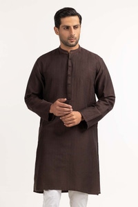 UAE -Brown Embroidered Kurta KR-EMB24-016