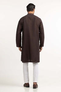 UAE -Brown Embroidered Kurta KR-EMB24-016