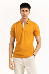 UAE -Brown Embroidered Polo PS-FPK23-186