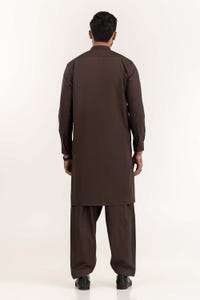 UAE -Brown Embroidered Suit SK-E22-032