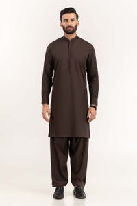UAE -Brown Embroidered Suit SK-E22-032