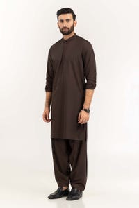 UAE -Brown Embroidered Suit SK-E22-032