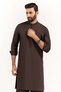 UAE -Brown Embroidered Suit SK-E22-032