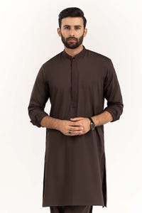 UAE -Brown Embroidered Suit SK-E22-032