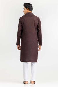 UAE -Brown Printed Kurta KR-PLN22-090