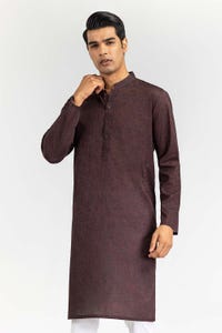 UAE -Brown Printed Kurta KR-PLN22-090