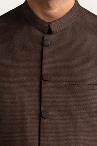 UAE -Brown Styling Waist Coat WC-PD24-001