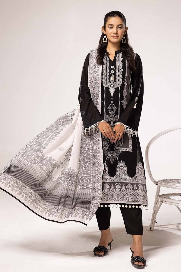 UAE -2PC Unstitched Printed Lawn Suit BT-42005