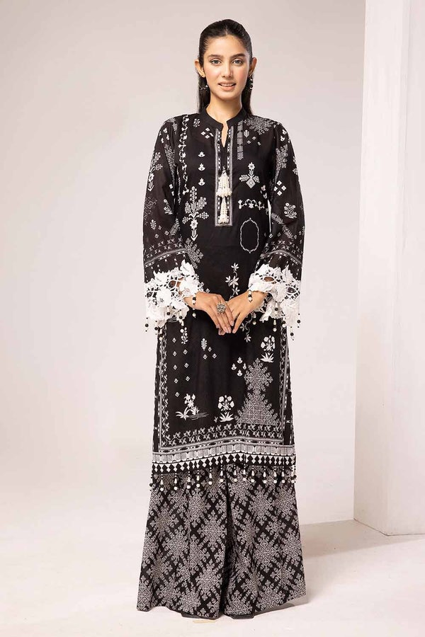 UAE -2PC Unstitched Printed Lawn Suit BT-42007