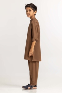 UAE -Caramel Brown Basic Suit SK-KS23-022
