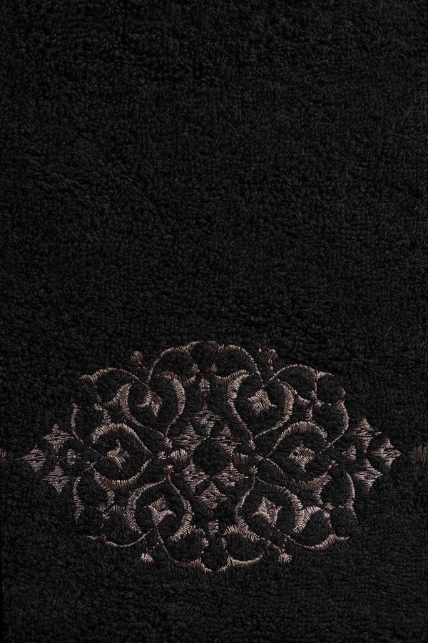 UAE -3PC Carbon Combed Embroidered Towel Set Towel