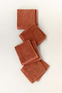 UAE -Carrot Combed Face Towel Set 4pc