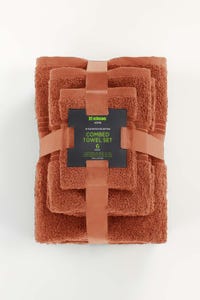 UAE -Carrot Combed 6 Pcs Towel Set