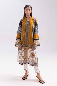 UAE -3 Piece Unstitched Printed Cambric Suit with Lawn Dupatta CBN-42018