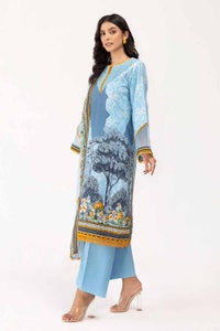 UAE -3 Piece Unstitched Corduroy Suit with Cotton Net Dupatta CD-42004