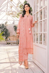 UAE -3PC Embroidered Lawn Unstitched Lacquer Printed Suit With Embroidered Denting Lawn Dupatta DN-32039