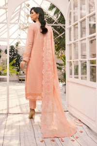 UAE -3PC Embroidered Lawn Unstitched Lacquer Printed Suit With Embroidered Denting Lawn Dupatta DN-32039