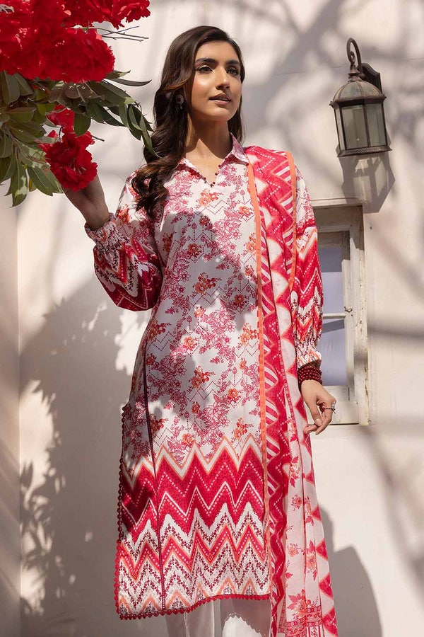 UAE -3PC Printed Lawn Unstitched Suit CL-32216 A