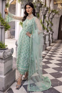 UAE -3PC Sequins Embroidered Net Unstitched Suit with Sequins Embroidered Net Dupatta FE-32081
