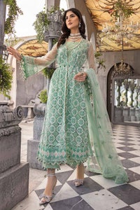 UAE -3PC Sequins Embroidered Net Unstitched Suit with Sequins Embroidered Net Dupatta FE-32081
