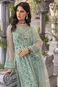 UAE -3PC Sequins Embroidered Net Unstitched Suit with Sequins Embroidered Net Dupatta FE-32081