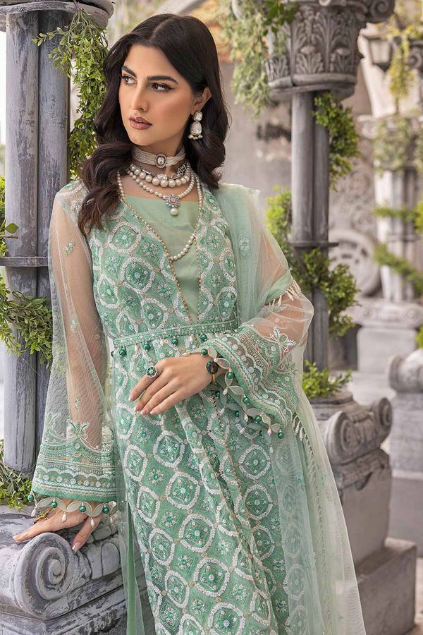 UAE -3PC Sequins Embroidered Net Unstitched Suit with Sequins Embroidered Net Dupatta FE-32081