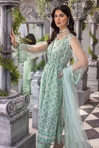 UAE -3PC Sequins Embroidered Net Unstitched Suit with Sequins Embroidered Net Dupatta FE-32081