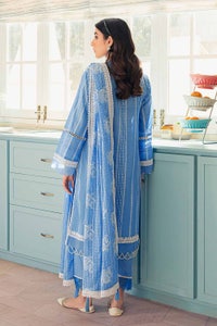 UAE -3PC Lawn Lacquer Printed Lawn Unstitched Suit with Crochet Lace CL-32407