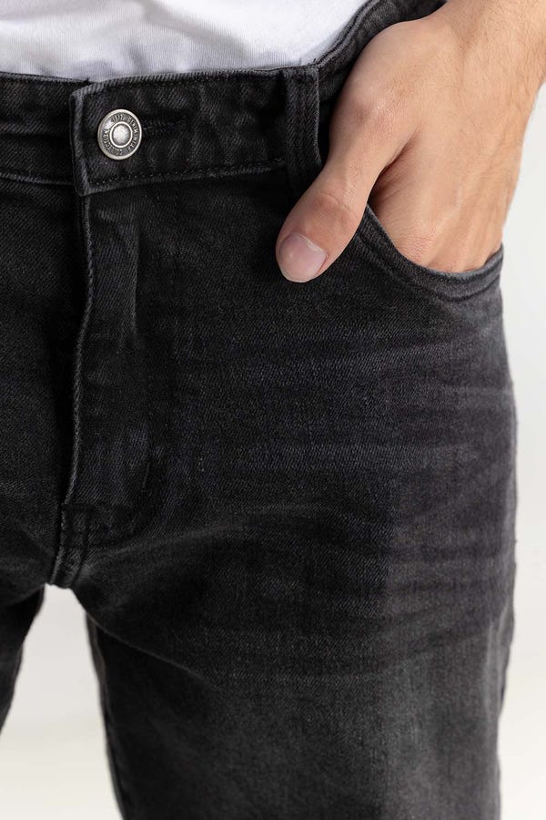 UAE -Charcoal Basic Skinny Fit Jeans 224-121-013