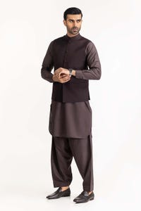 UAE -Chocolate Brown Basic Waist Coat WC-PD22-031