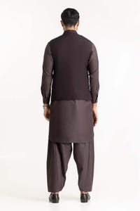 UAE -Chocolate Brown Basic Waist Coat WC-PD22-031