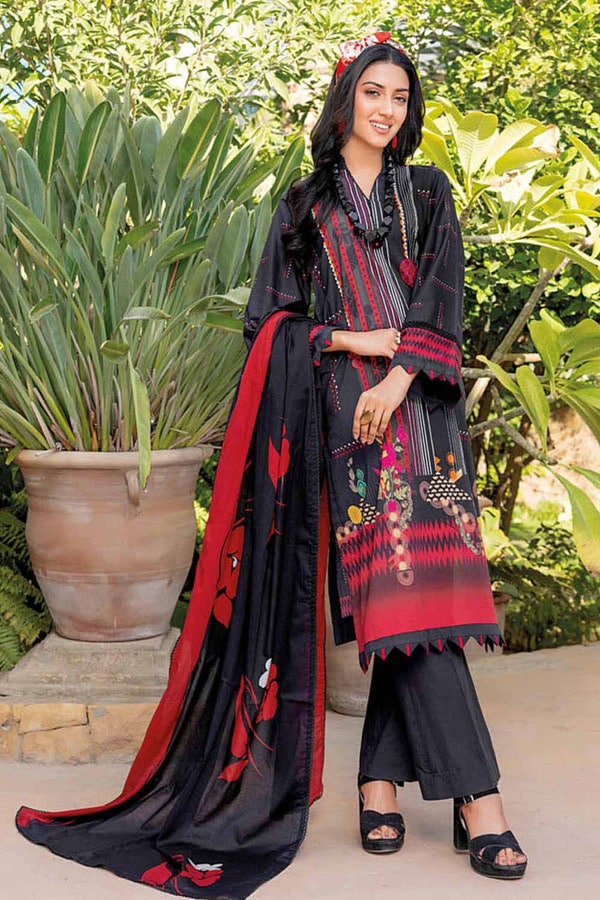 UAE -3PC Lawn Unstitched Digital Printed Suit CL-32183